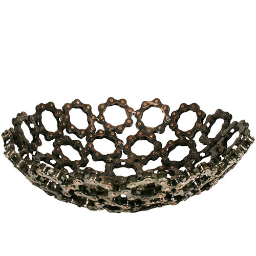 Recycled Bicycle Chain Bowl