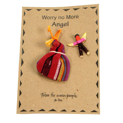 Worry Angel in Woven Bag