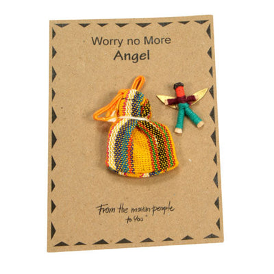 Worry Angel in Woven Bag