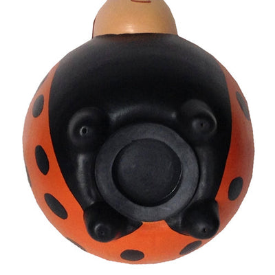 Orange Ceramic Ladybug Bank