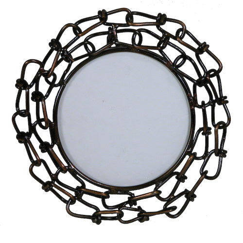 Round Recycled Chain Link Photo Frame – Natural Art Supplies