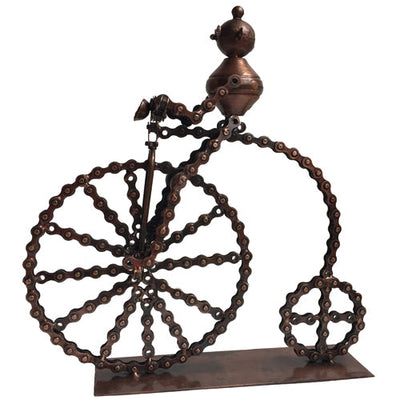 Cyclist Junkyard Sculpture
