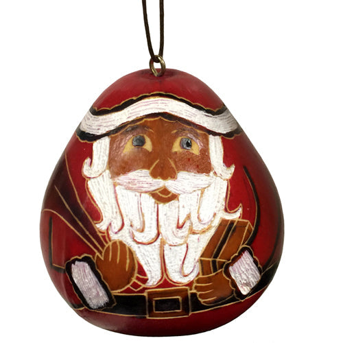 Santa Claus Gourd Ornament