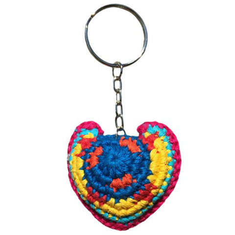 Mayan Heart Key Chain