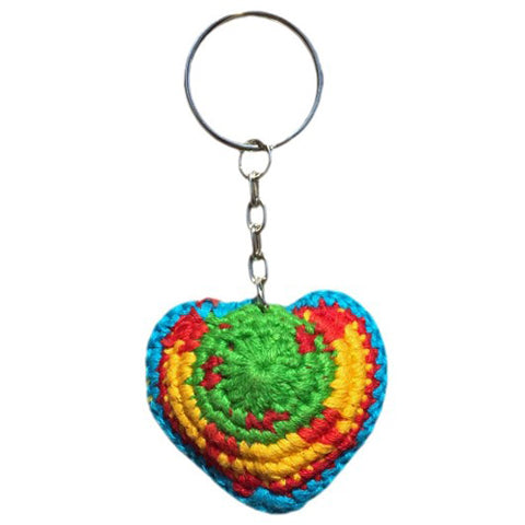 Mayan Heart Key Chain