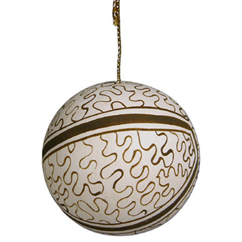 Shipibo Ceramic Ball Ornament