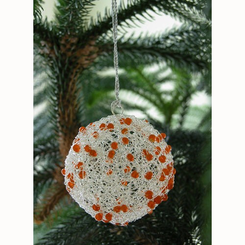 Recycled Wire Ball Ornament