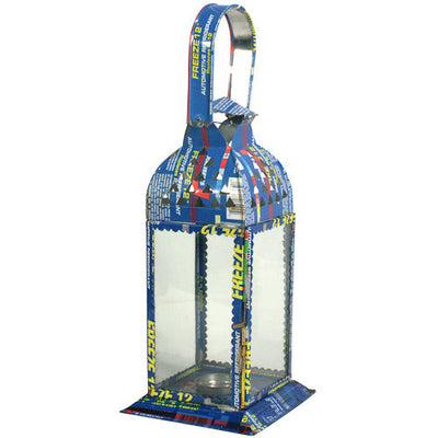 Square Candle Lantern made w/ Recycled Metal