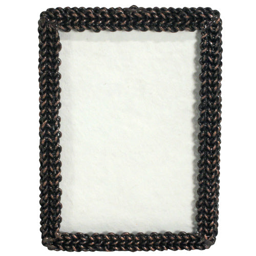 Rectangular Recycled Woven Chain Photo Frame