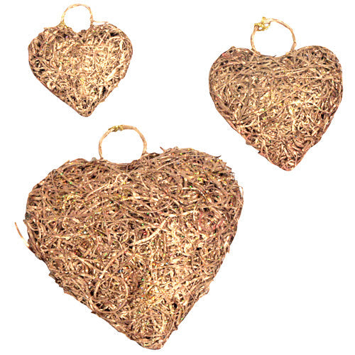 Copper Heart Ornament - recycled