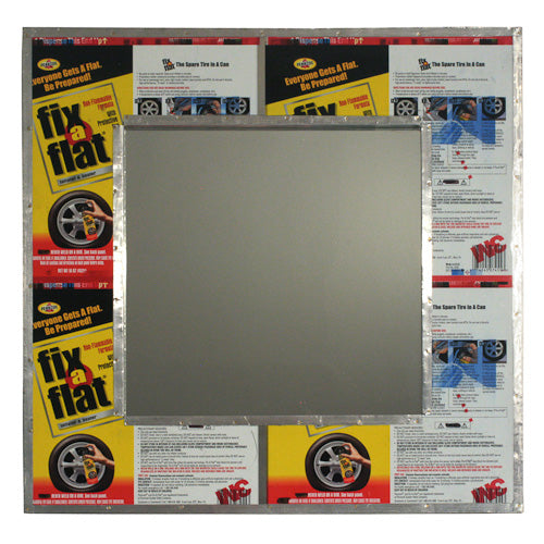 Recycled Metal Square Mirror - On Sale 37% Off