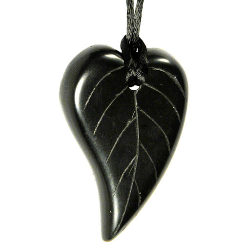 Coal Leaf Pendant