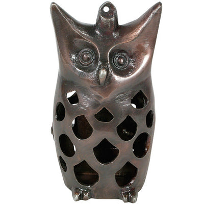 Recycled Metal Owl Luminary