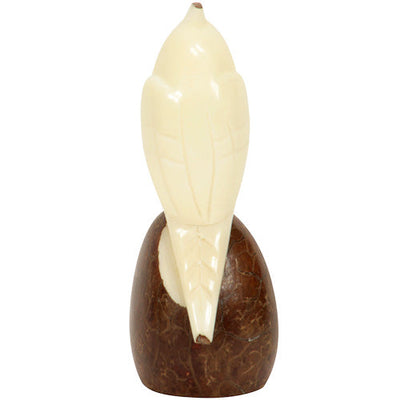 Cockatoo Tagua Nut Figurine