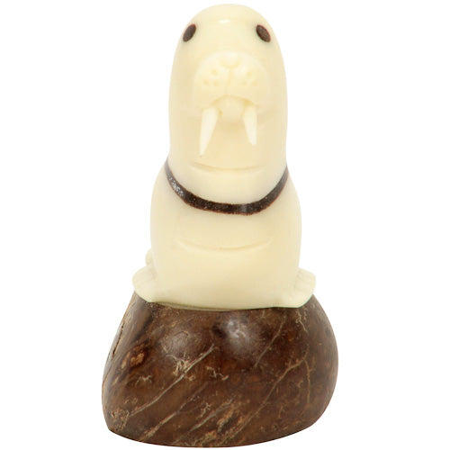 Walrus Tagua Nut Figurine