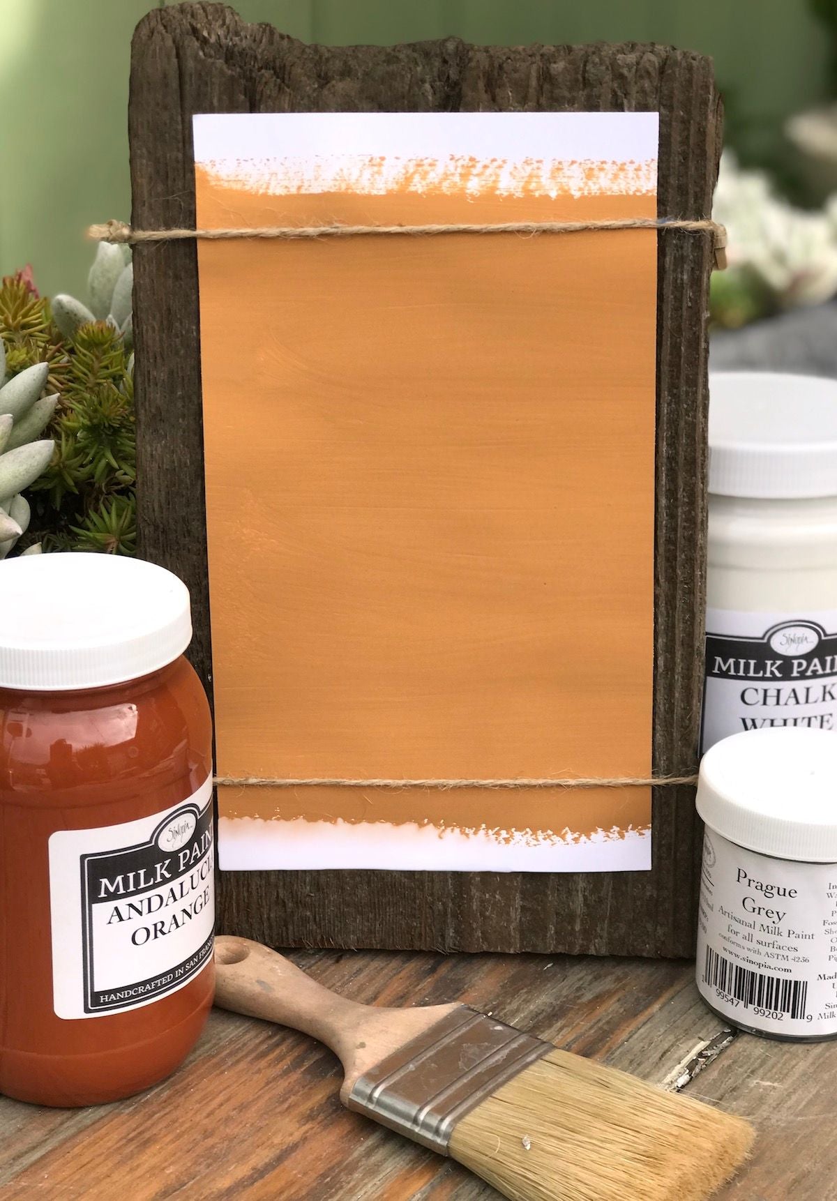 Milk Paint Sienna Orange is available at Natural Art Supplies