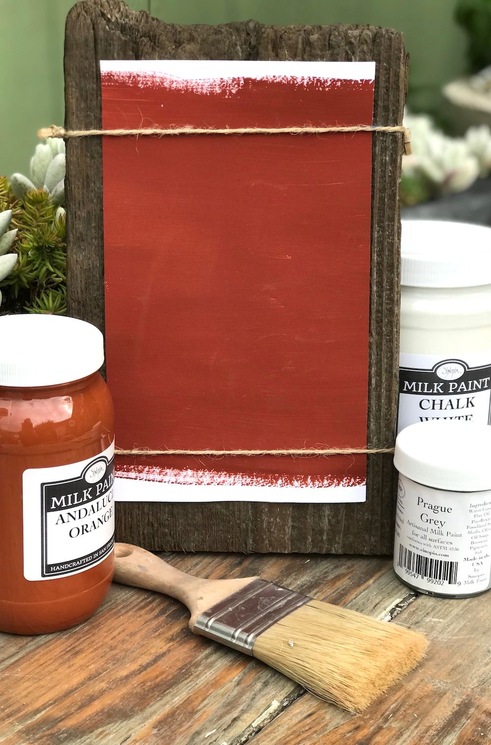 Milk Paint Terra Cotta is available at Natural Art Supplies