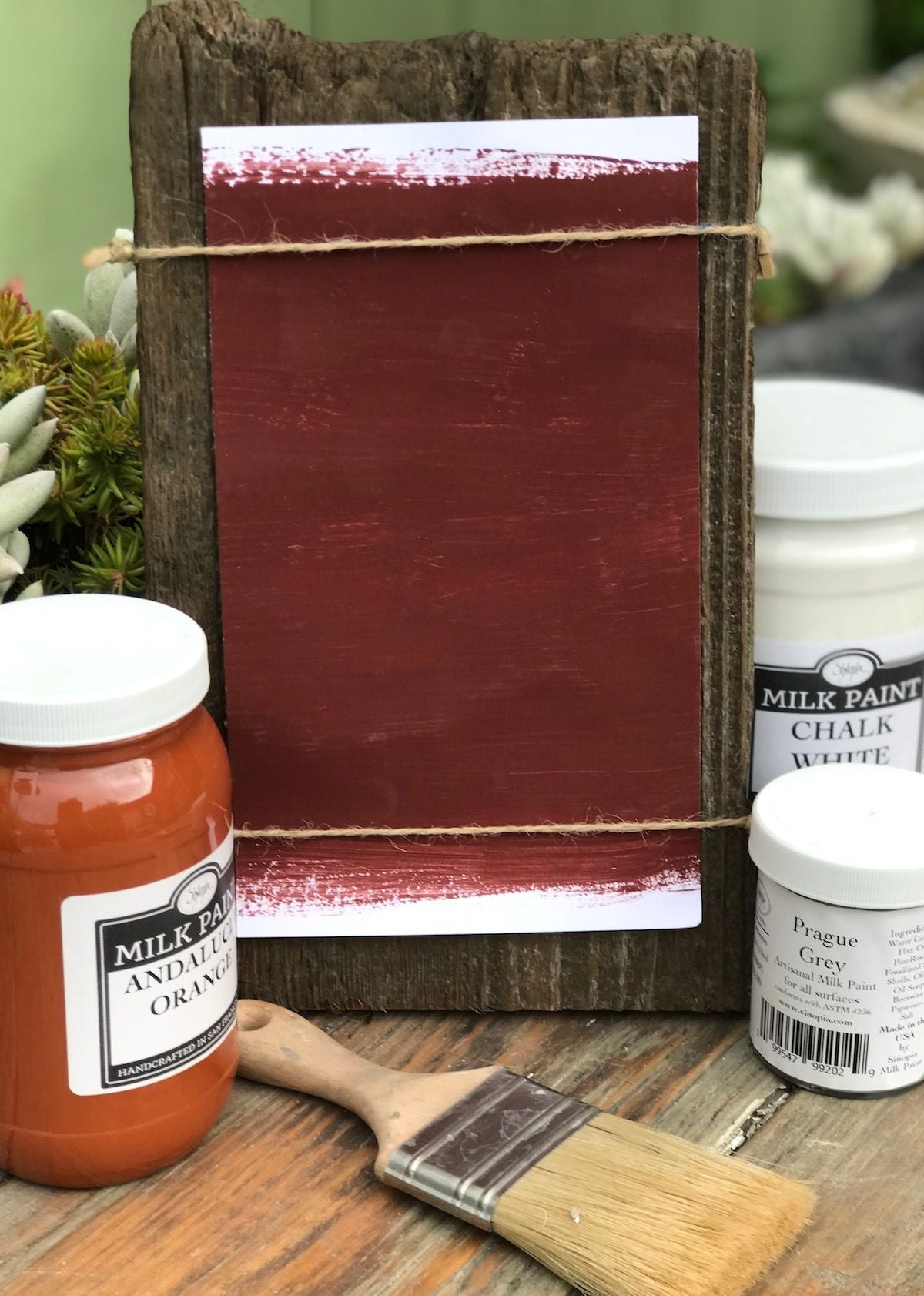Milk Paint Turkish Red is available at Natural Art Supplies